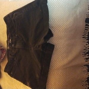 NO BO Black cuffed Short Shorts